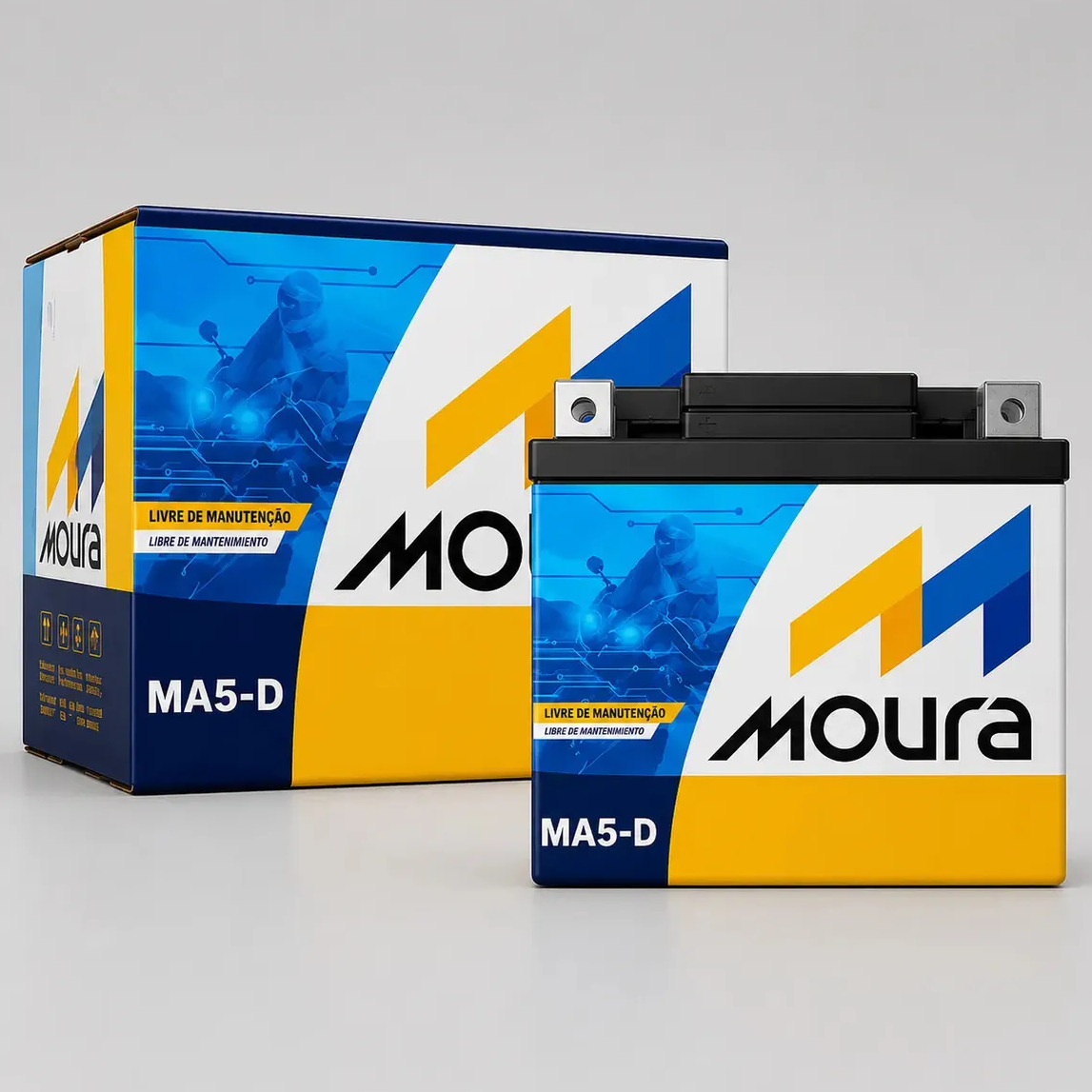 Bateria Moura MA5-D 5 Ah 12V Selada Bateria Moura MA5-D 5 Ah 12V Selada