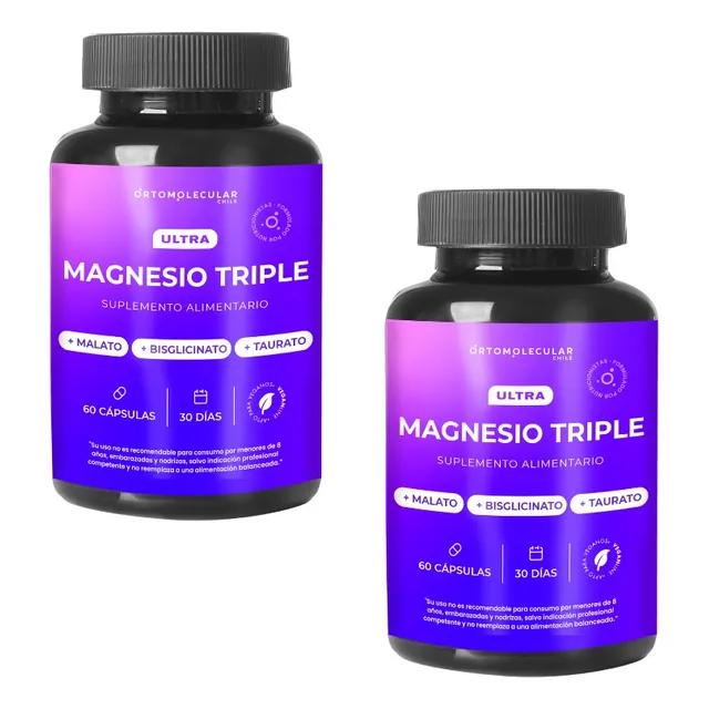 Pack X2 Ultra Magnesio Triple 60c Ortomolecular
