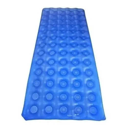 Colchão Caixa De Ovo D´agua Fechado S/ Cabeceira Anti-escara Cor Azul