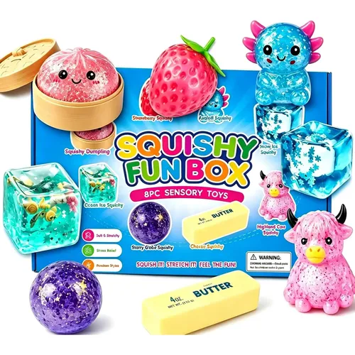 Xh Set De Juguetes Antiestrés Squishy 12/24/36 Pzs Tema 2026