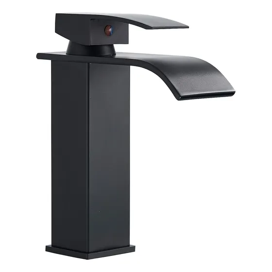 Grifo Tipo Cascada De Latón Para Lavabo De Baño