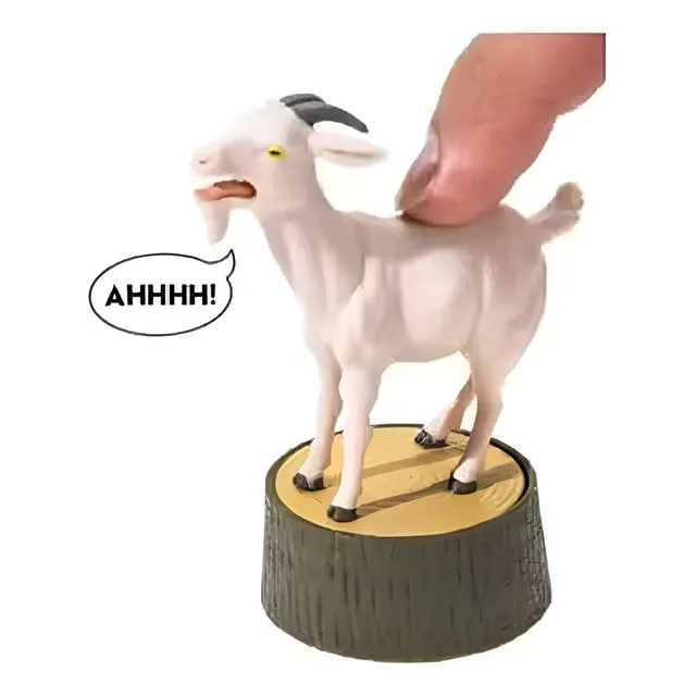 Cabra Que Grita Estatueta Tiktok The Screaming Goat C/ Som