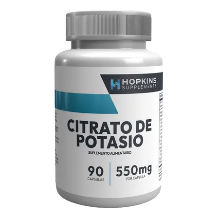 Citrato De Potasio 90 Cápsulas 550 Mg - Hopkins Supplements Sabor Sin sabor