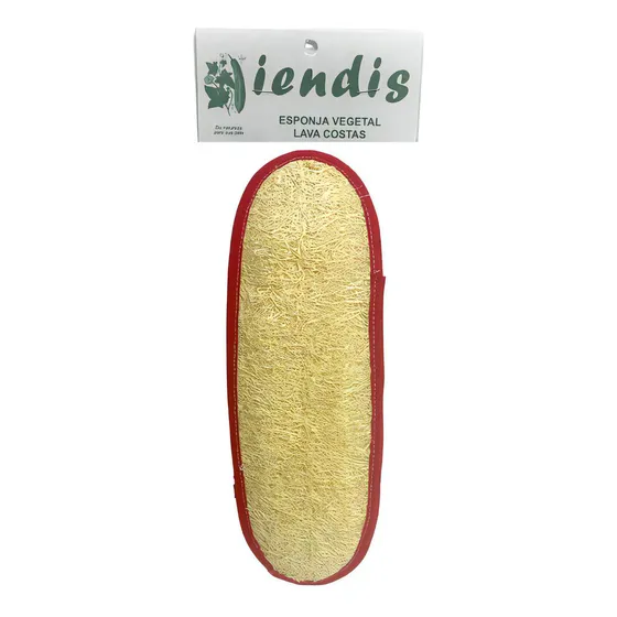 Esponja Vegetal Lava Costas Esfoliação Bucha Para Corpo Cor Amarelo Liso