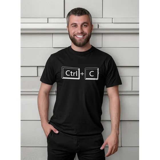 Camiseta Presente Tal Pai Tal Filho Ctrl C Ctrl V