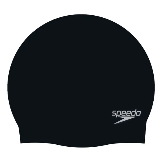 Gorro Natación Speedo Plain Moulded Silicona Negro
