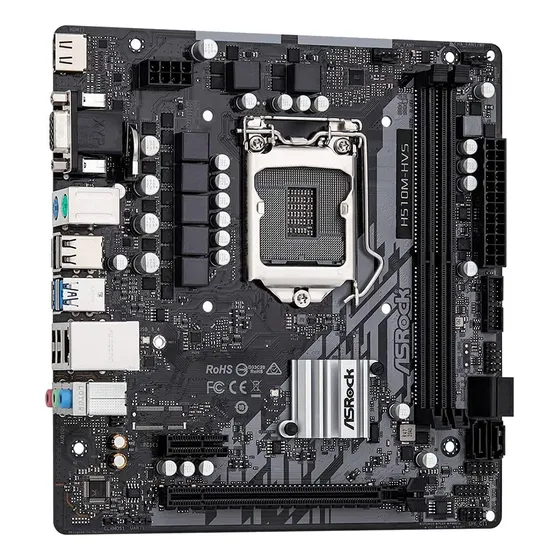Mother Asrock H510 Hvs 10ma Y 11va Generacion Lga1200 Ddr4 Negro