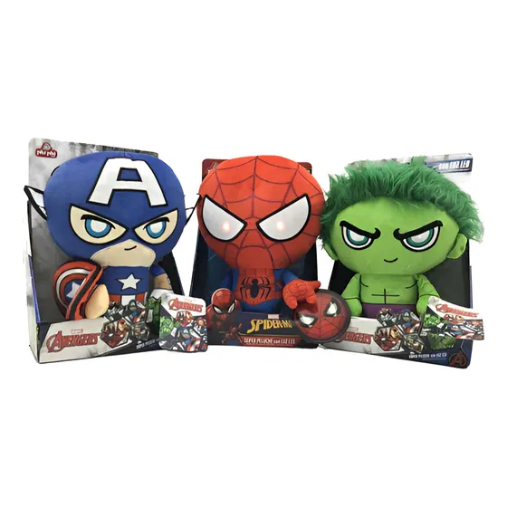 Peluche Avengers Marvel Figura Original Con Luz 25 Cm