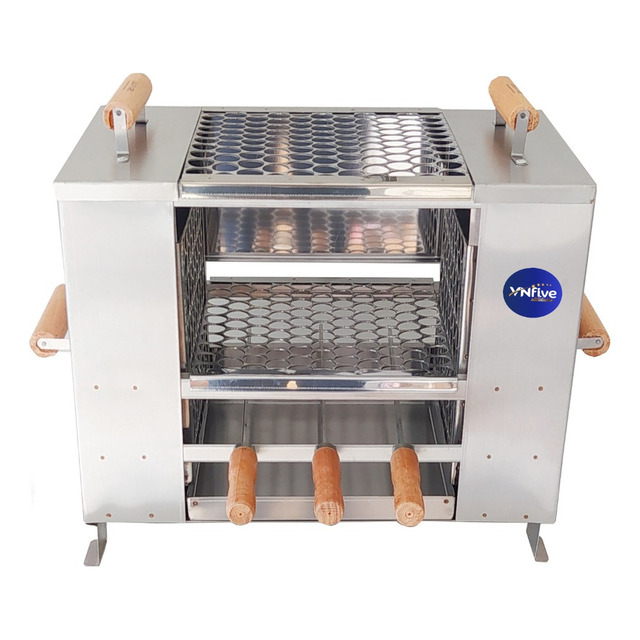 Churrasqueira Ecológica Grande 3 Andares P/ Bancada Embutir Cor Aço Inox 430 Escovado Churrasqueira Ecológica Grande 3 Andares P/ Bancada Embutir Cor Aço Inox 430 Escovado