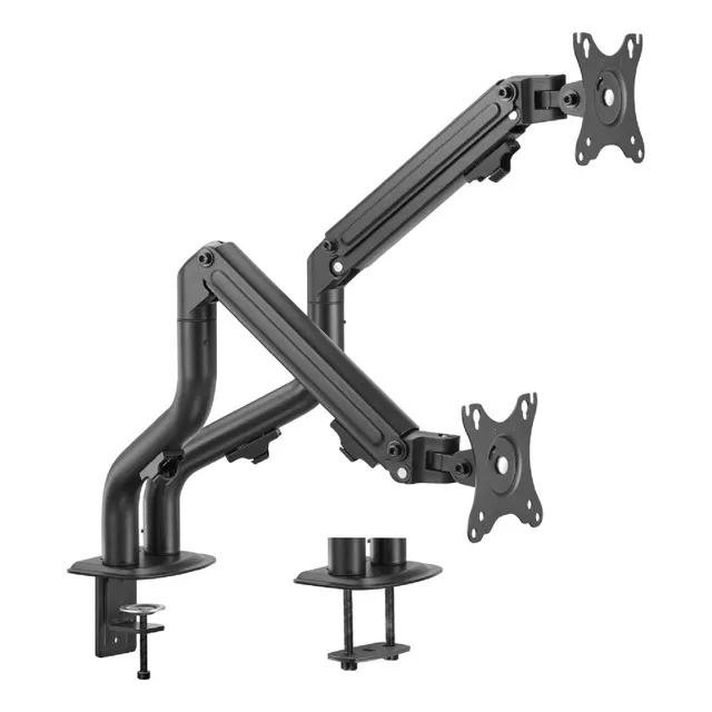 Soporte Brazo Doble Para Monitor Escritorio Linkon Ajustable