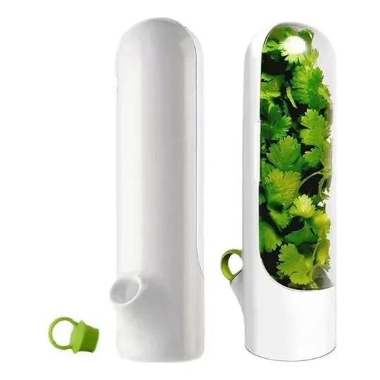 Recipiente Para Conservar Cilantro Hierbas En Nevera