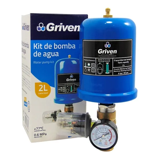Kit Hidroneumatico Pulmon Tanque Para Agua 2l Griven