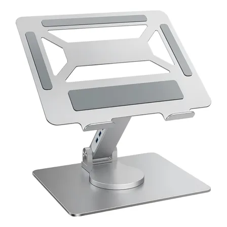 Soporte Giratorio Laptop Ajustable Aluminio Usb Tipo C...