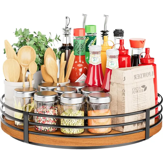 Organizador Giratorio Lazy Susan De Roble - Lazy Susan De