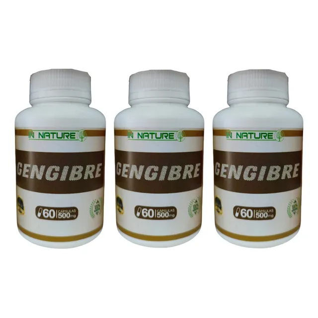 Gengibre Puro 500mg (180 Capsulas)