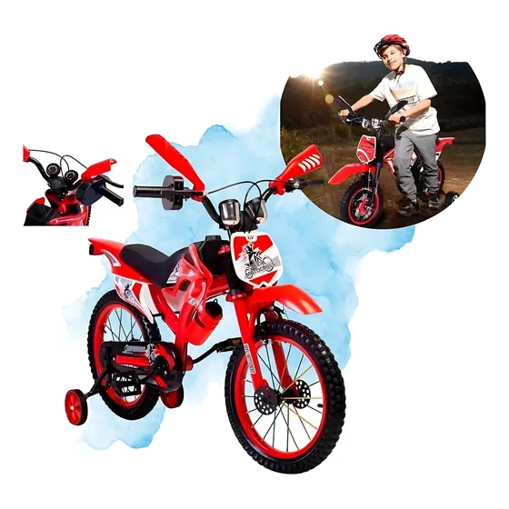 Bicicleta Bici Motocross Niño Infantil Rodado 12 Sonido