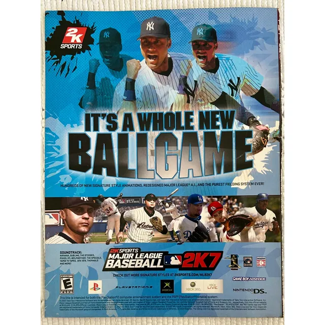 Major League Baseball 2k7-ps2 Ps3 Gba Xbox 350 Nds Psp-origi