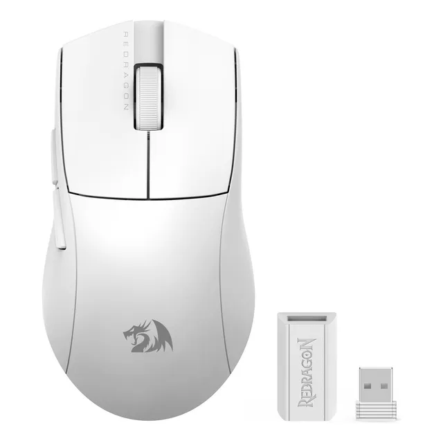 Ratón inalámbrico Redragon King Pro Rgb blanco M916wPro