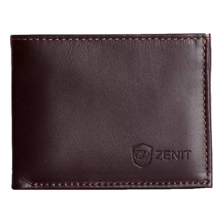 Billetera De Cuero Para Hombre - Zenit Color Chocolate 50