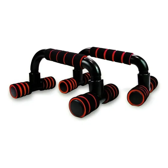 Barra De Apoio Flexão De Chão De Braço Suporte Fixo 24 Cor Vermelho