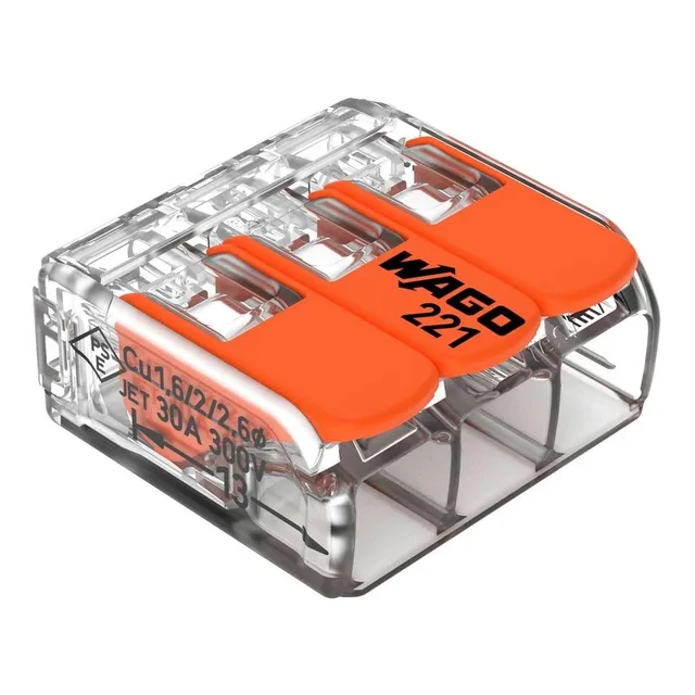 Kit Com 10 Unidades Conectores Para Chuveiro 221-613 Wago