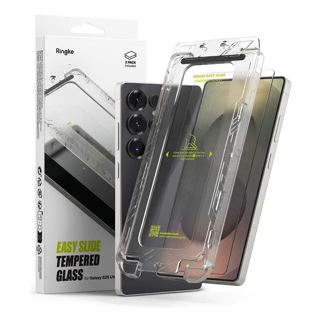 Mica D Vidrio Ringke Easy Slide Para Galaxy S25 Ultra 2-pack