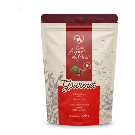 Café Grãos Selecionado 100% Arábica Gourmet 500g Premium