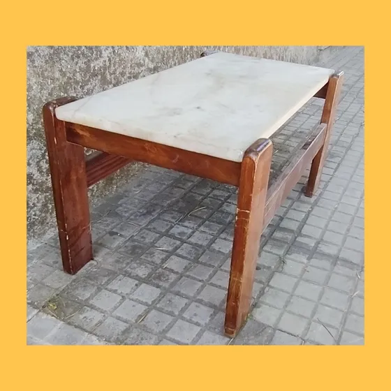Mesa De Living Con Marmol .