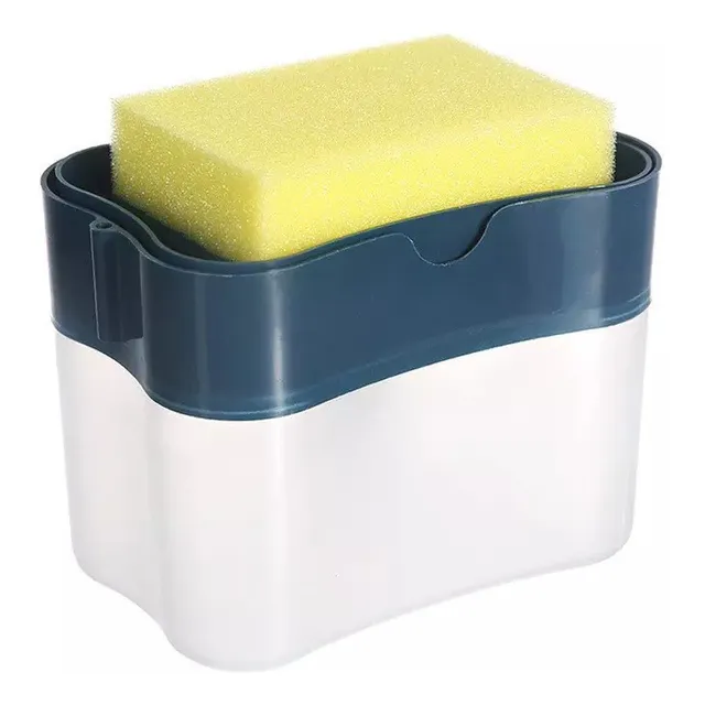 Dispensador Lavavajilla Porta Esponja Bomba Manual 