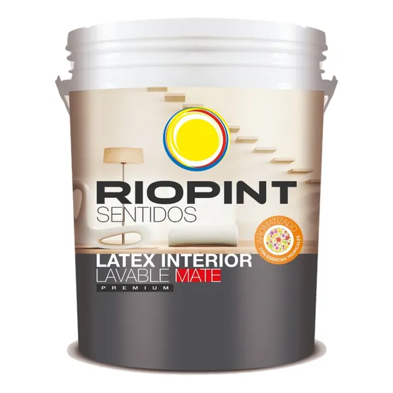 Latex Interior Lavable Sentidos Bco. Mate Riopint X 4 Lts.