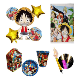 One Piece Paq Fiesta 10 Niños Cumpleaños One Piece Paq Fiesta 10 Niños Cumpleaños