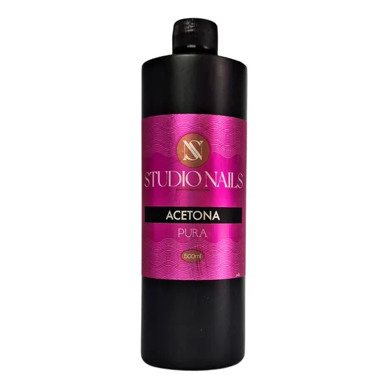 Acetona Pura Para Manos, Uñas, Manicure, 500ml. Studio Nails