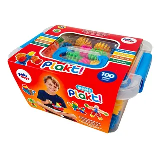 Brinquedo Interativo De Montar Plakt Com 100 Pecinhas Mala Brinquedo Interativo De Montar Plakt Com 100 Pecinhas Mala