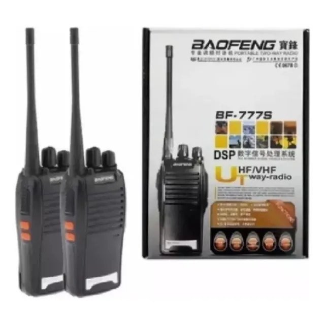 Pack X 02 Radio Transmisor Walkie Talkie Bf-777s Baofeng