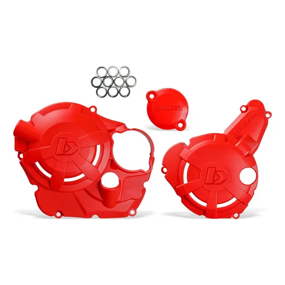 Protetor De Tampas Do Motor Crf 250f Biker Varias Cores 3pçs