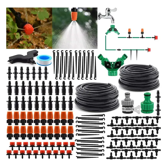 Kit Riego Goteo Jardin Equipo Automatico Manguera Tubo 1