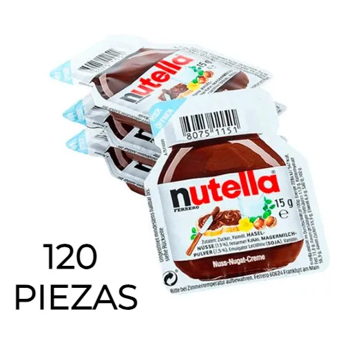 Blister Nutella 15 Gramos 120 Piezas Institucional