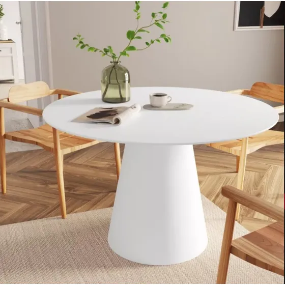 Mesa Tulip Cono 1m Fibra De Vidrio Brillosa