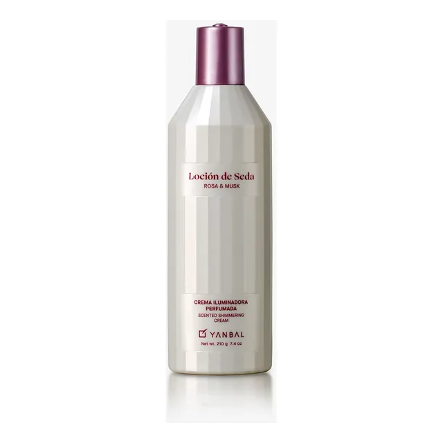 Loción Seda Rosa Y Musk Crema Iluminadora Perfumada Yanbal