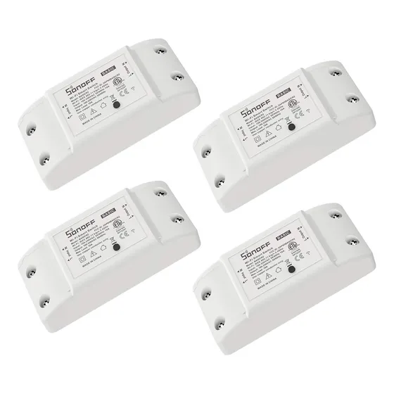 4 Sonoff Basicr2 10a Wifi Interruptores Inteligentes Switch