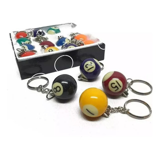 Llaveros Bolas De Pool Billard + Argolla Llaveros Bolas De Pool Billard + Argolla