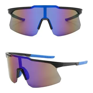 Ăculos Feminino Masculino Beach Tennis Bike Proteção Uv 400 Lente Azul-escuro Ăculos Feminino Masculino Beach Tennis Bike Proteção Uv 400 Lente Azul-escuro
