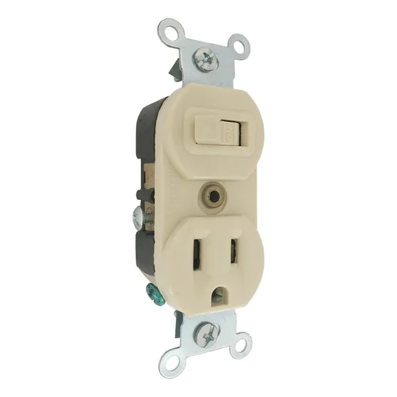 200 Apagadores Con Contacto Aterrizado 125v 15 A Mayoreo