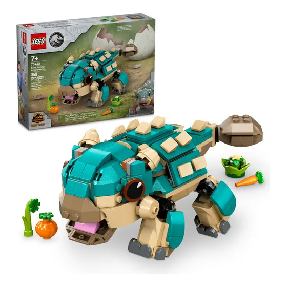 Lego® Jurassic World Bumpy Bebé: Ankylosaurus Juguete 76962