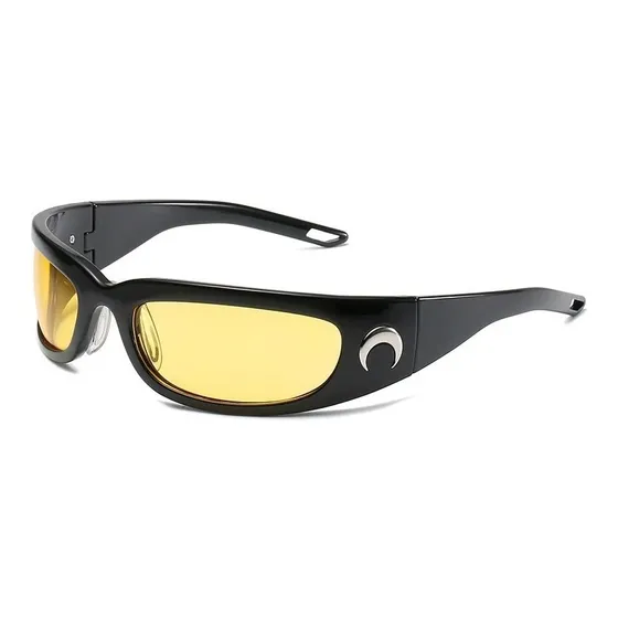 Lentes De Sol Vintage Steampunk Rectangulares Forma De Luna