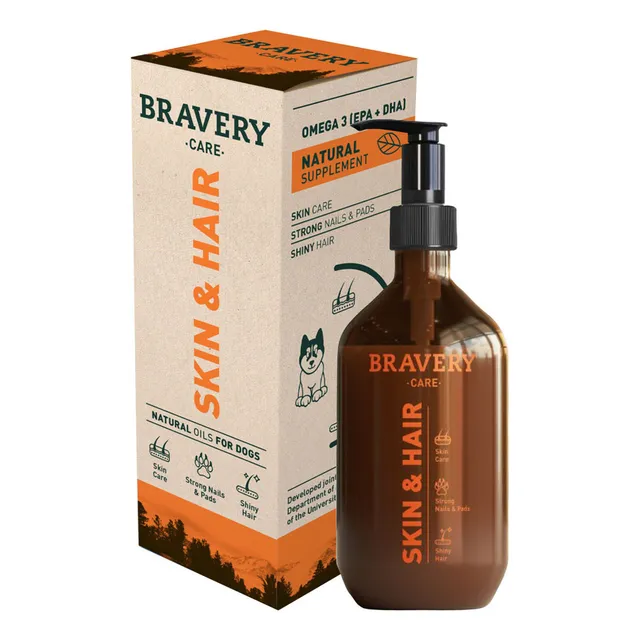Aceite Bravery Skin&hair Piel Y Pelo Para Perros 500ml