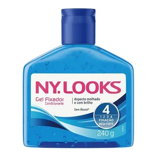 Gel Condicionante Fixador Nylooks Mega Forte 240g Gel Condicionante Fixador Nylooks Mega Forte 240g