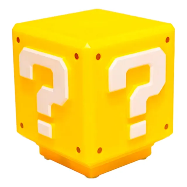 Lámpara Mario Bros Led Con Sonidos Bloque Recargable Usb