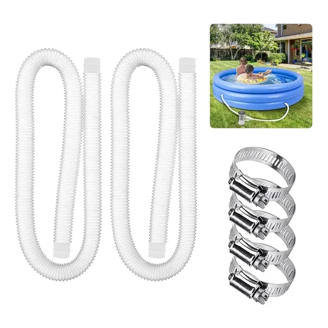 Kit 2 Manguera Filtro Piscina Para Bestway Intex  1.5mts