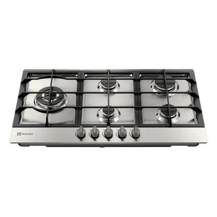 Cooktop 5 Bocas Electrolux À Gás Experience Inox Ke9dx Cinza Prateado 127/220v - foto 1